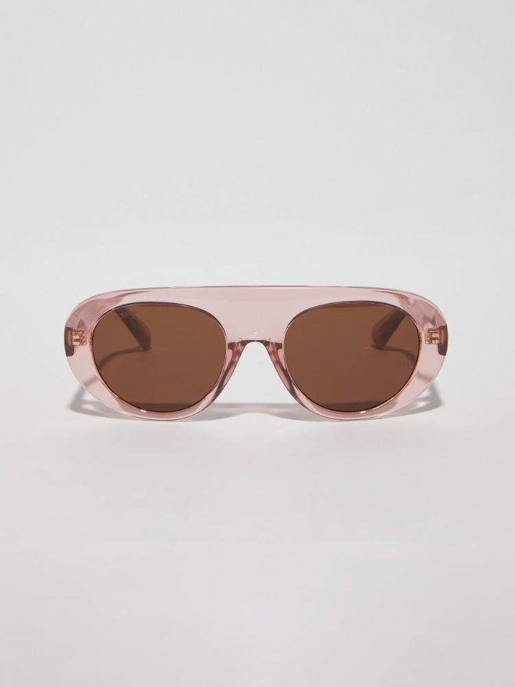 Oversized parachute parka, terra cotta | MAX&Co. Pilot mask glasses - DUST ROSE - MAX&Co.